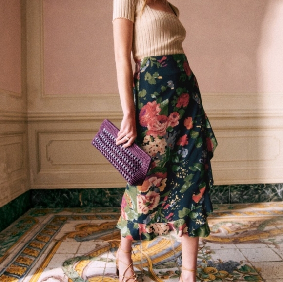 Sezane Melaine Skirt in Trianon Print size 34 - Picture 2 of 10